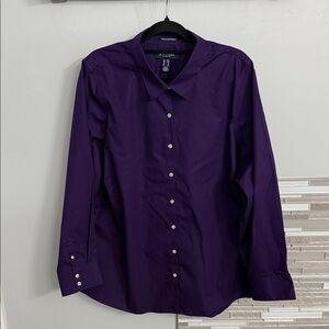 Lands' End Purple Women's Blouse